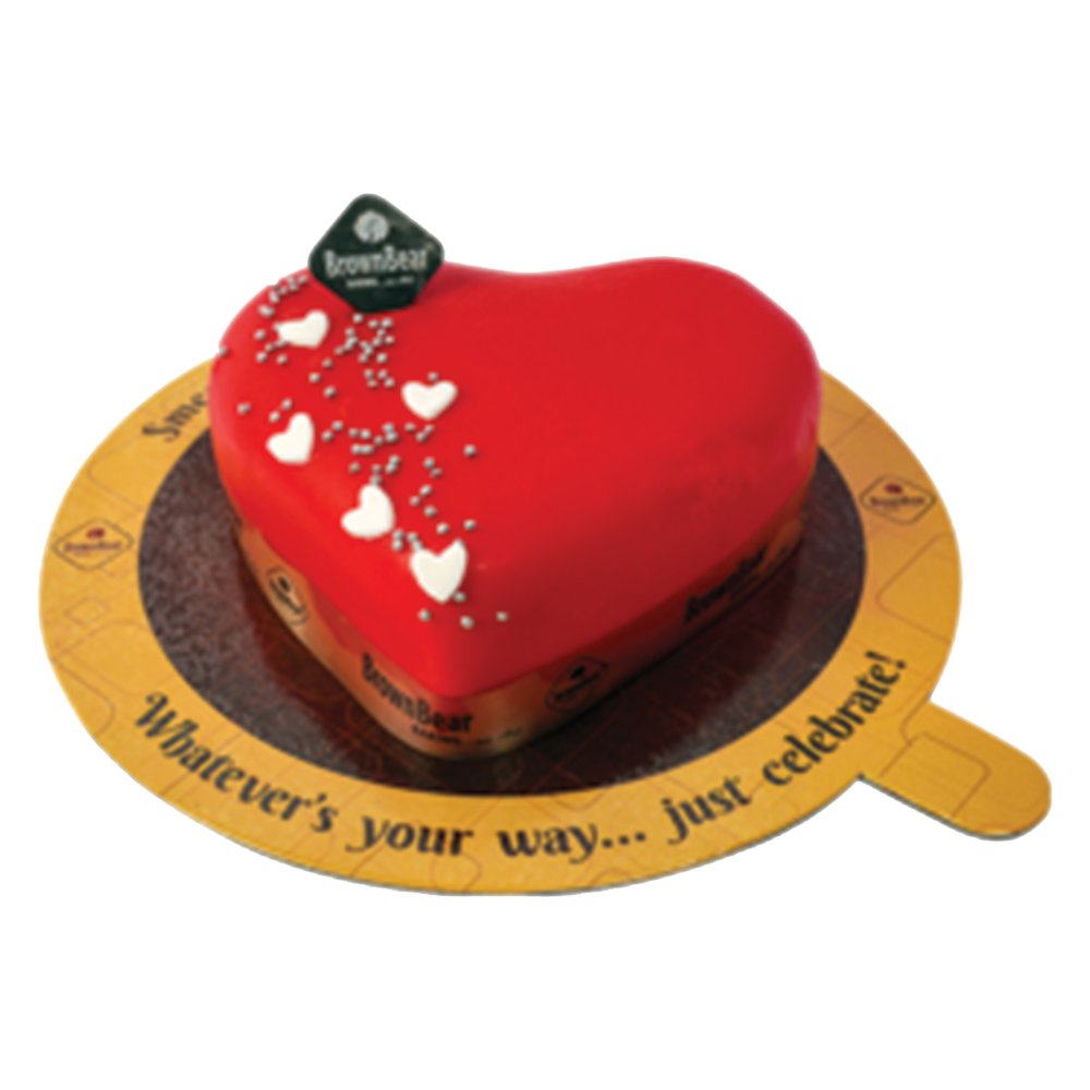 Redvelvet Heart Cake - Brown Bear Bakers